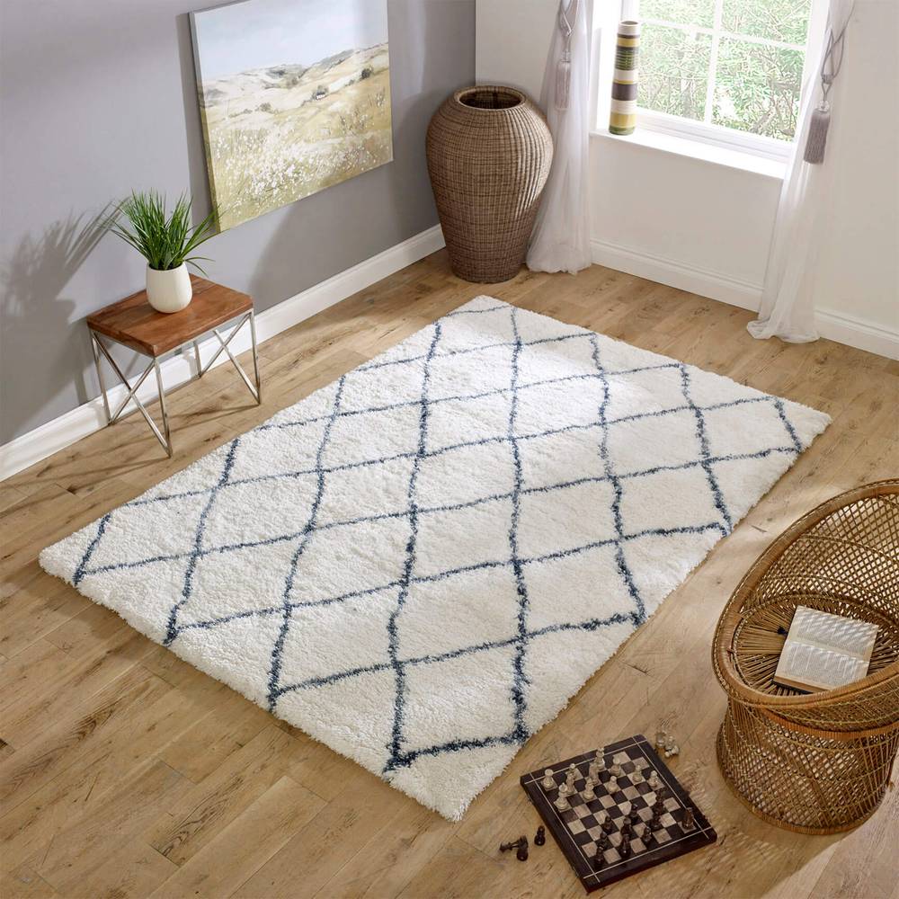Alto AL03 Cream & Blue Rug
