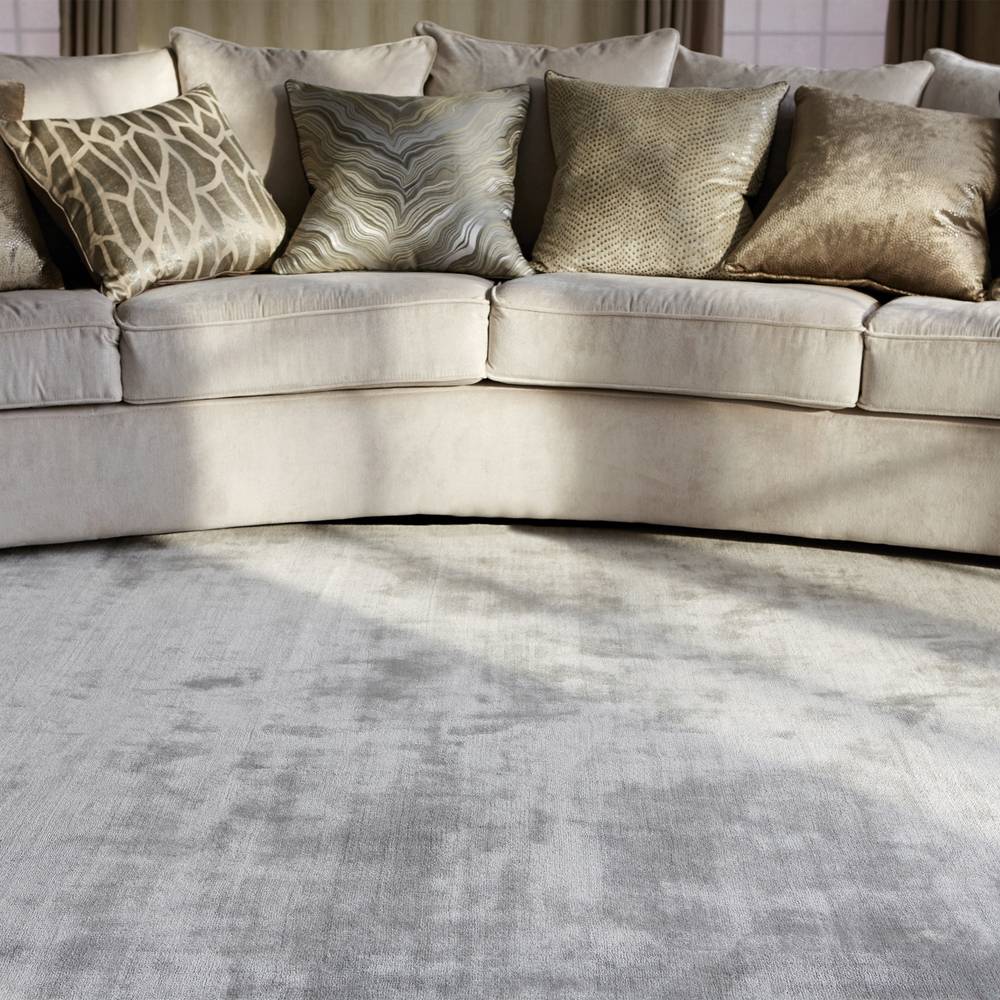 Chrome Silver Rug