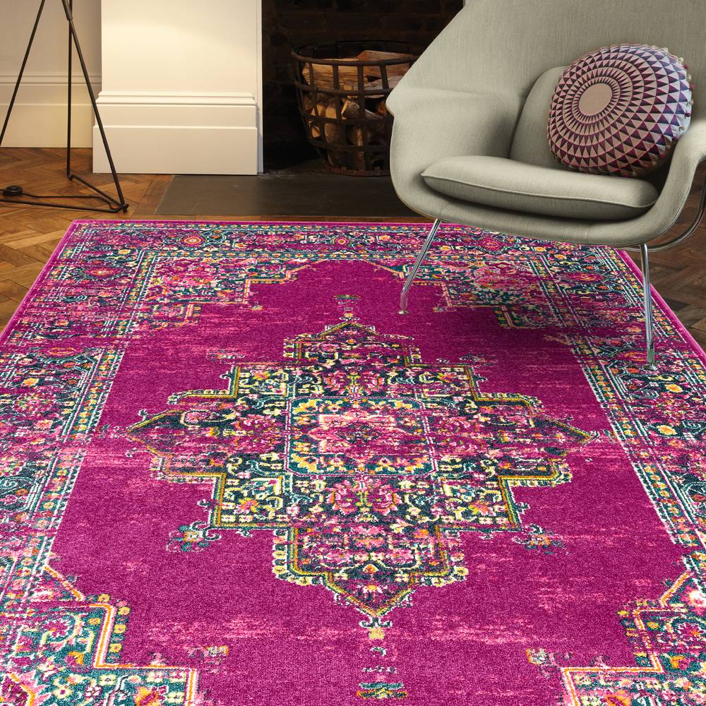 Colt CL04 Medallion Fuchsia Rug