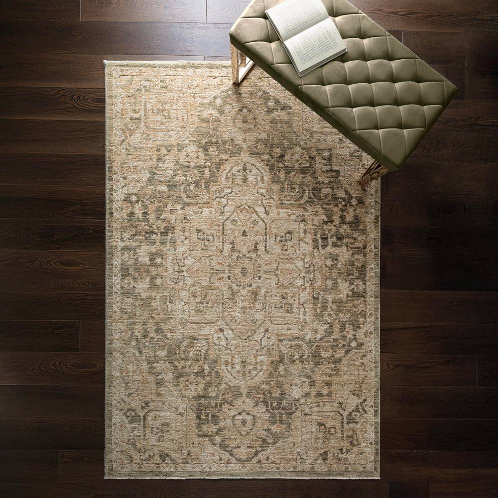 Heriz Serapi Green Rug