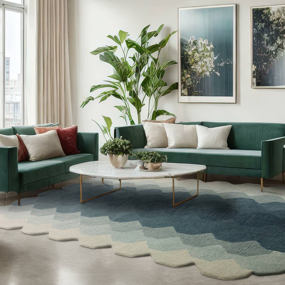Hive Teal Rug