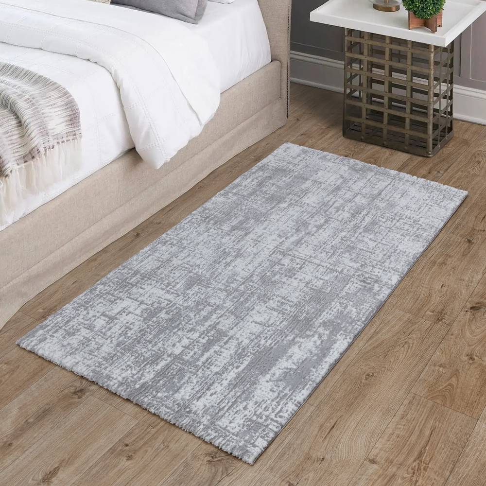 Kuza Abstract Grey Rug