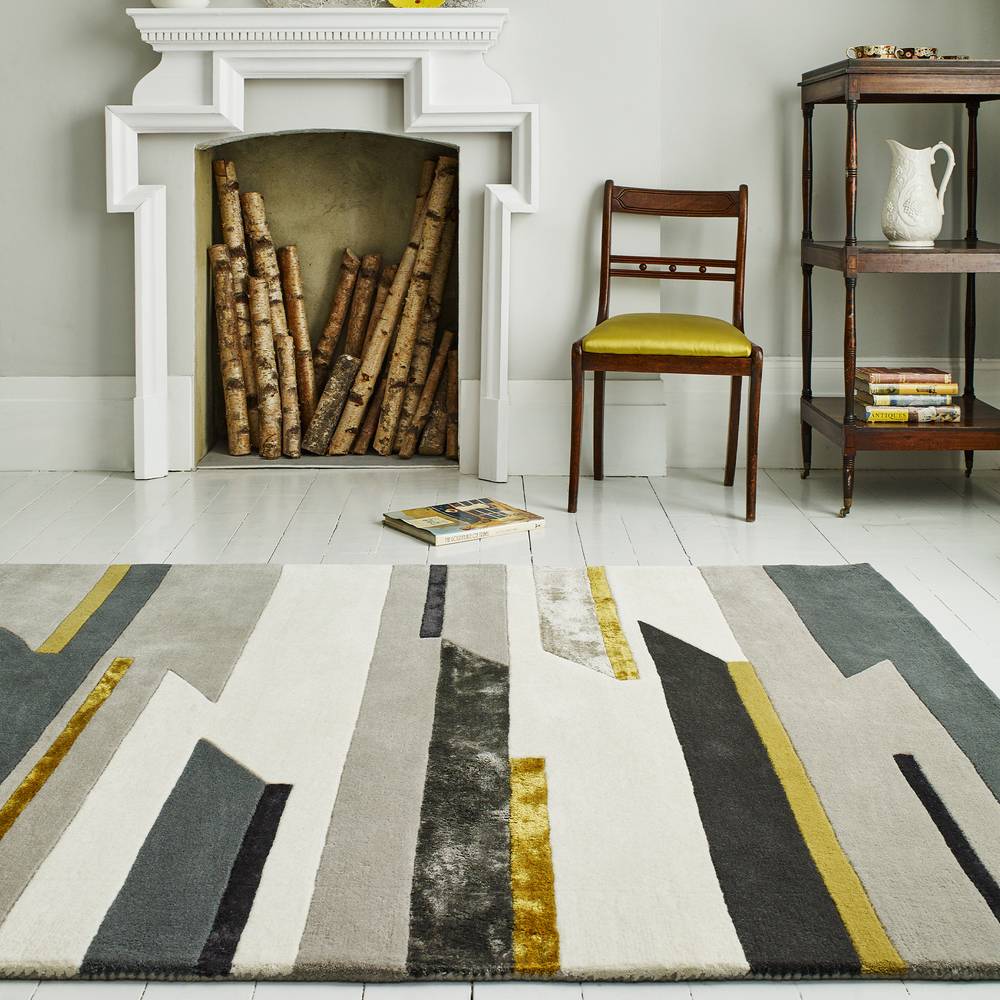 Matrix MAX62 Rhombus Mustard Rug