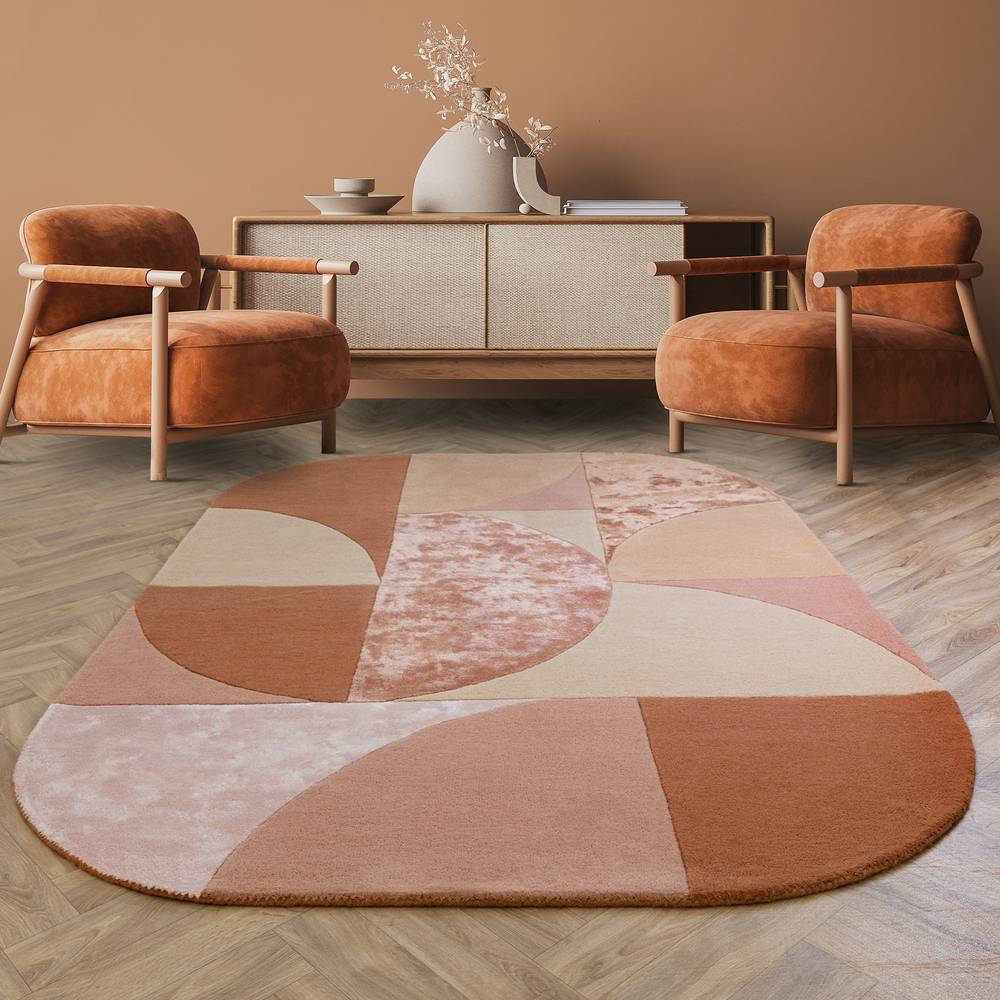 Matrix Oval Earth Rug