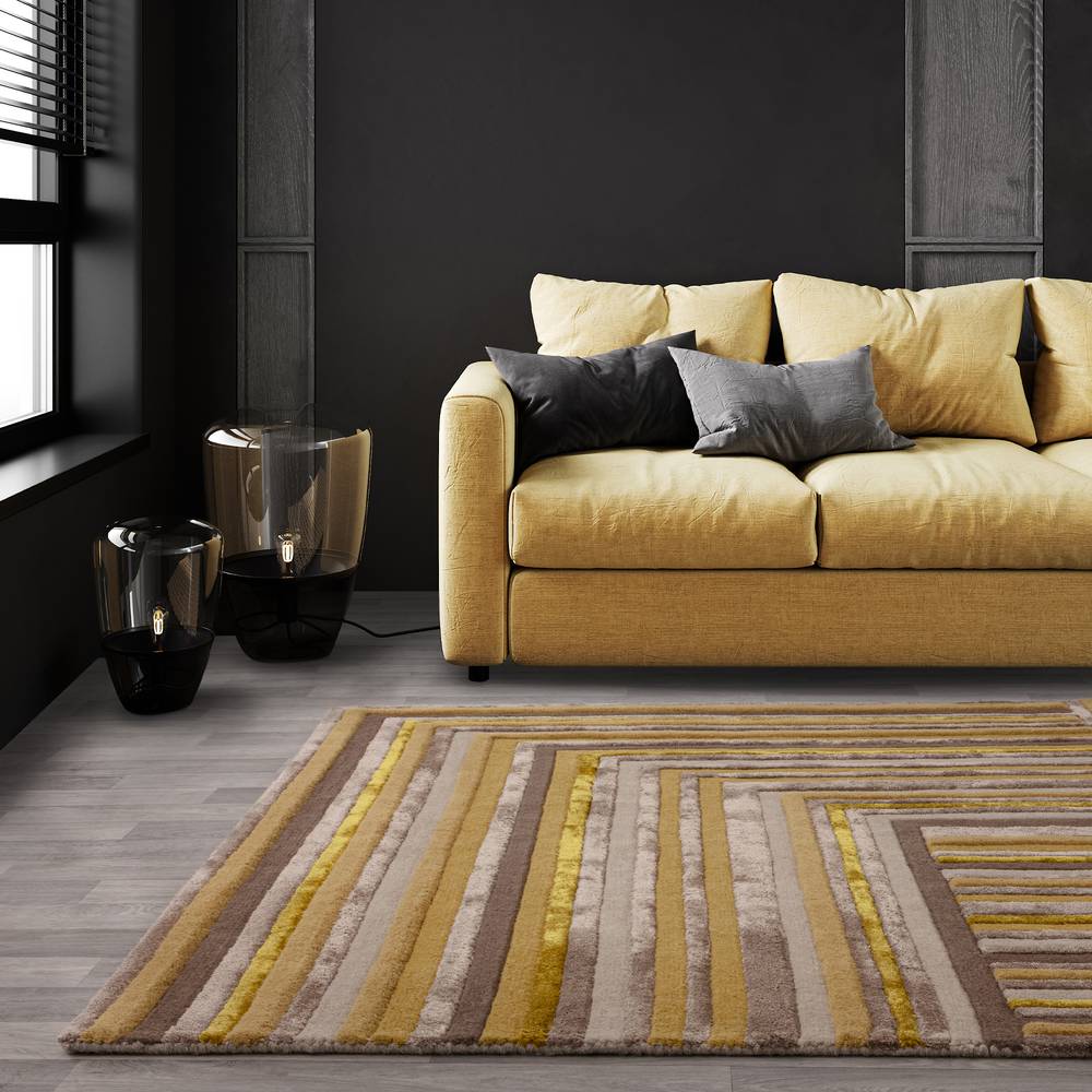 Matrix Network Gold Rug