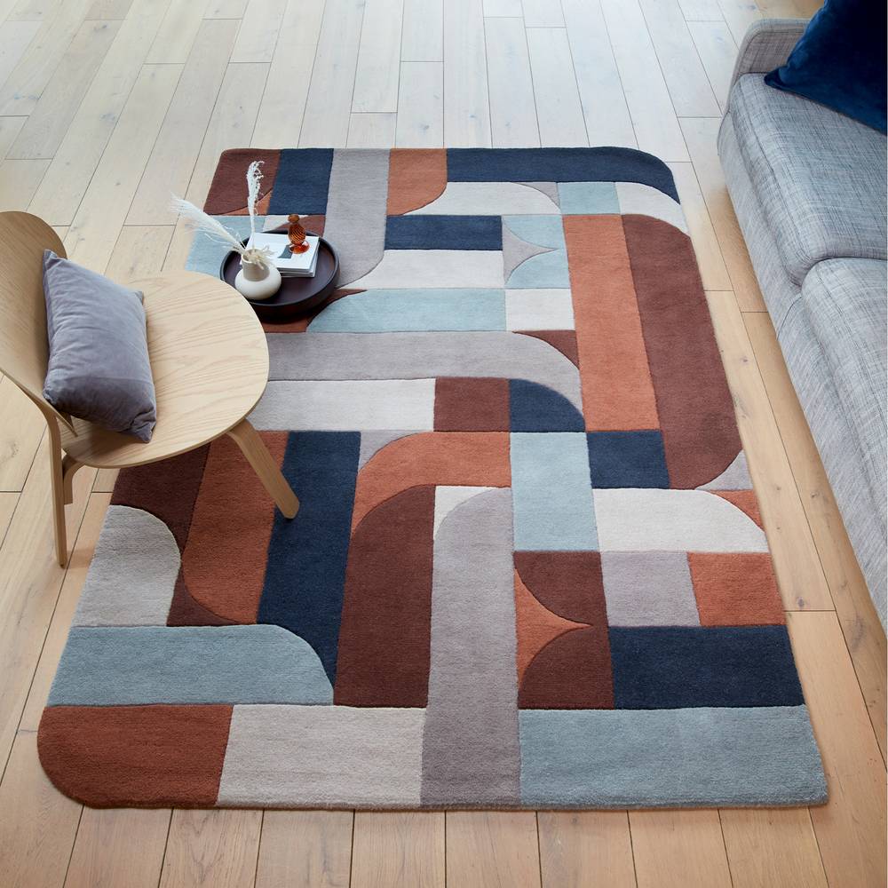 Matrix 88 Klotski Terracotta Rug