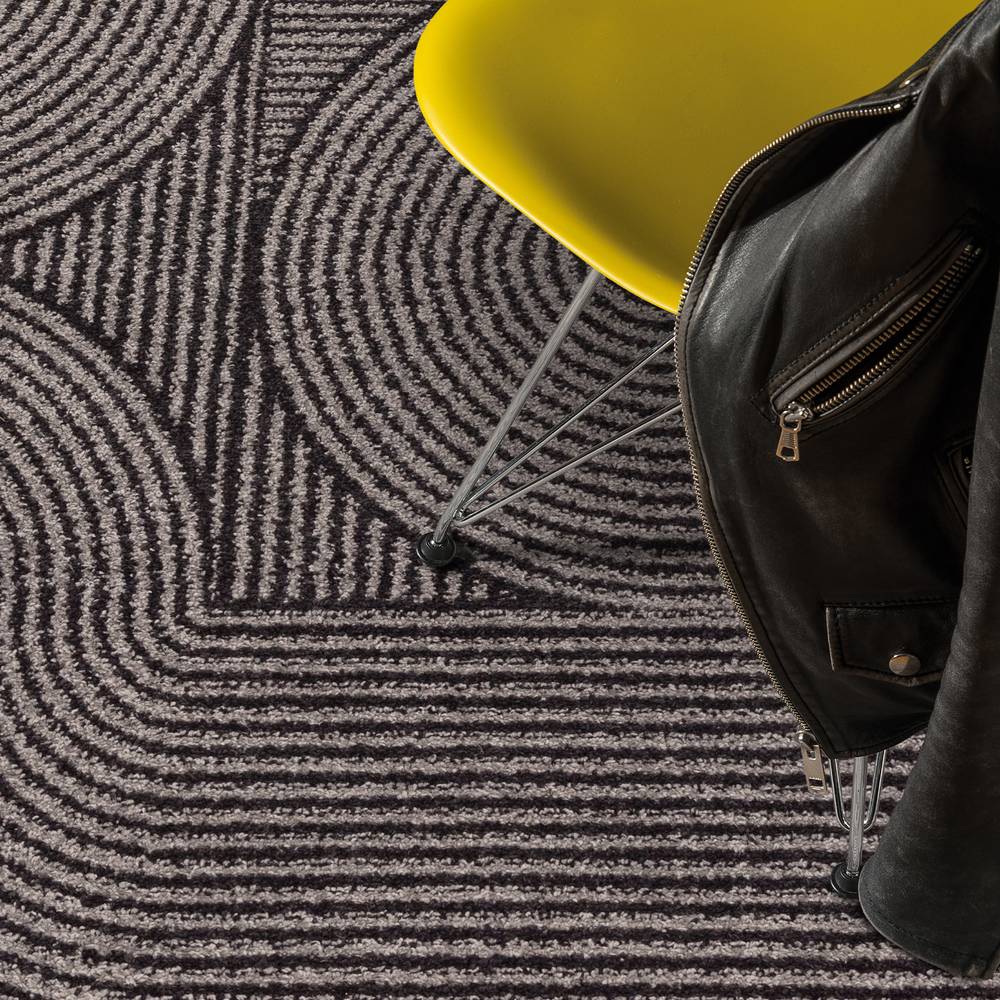 Muse Charcoal Swirl MU01 Rug