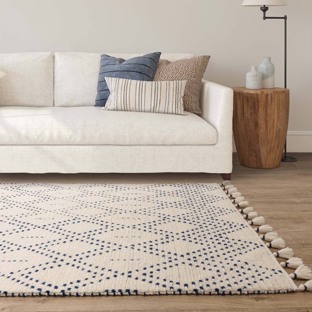 Nepal Cream/Black Linear Rug