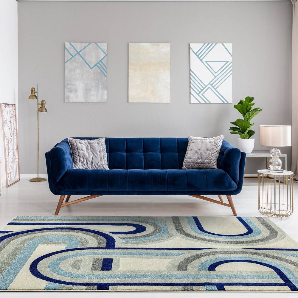 Nova NV30 Retro Blue Rug