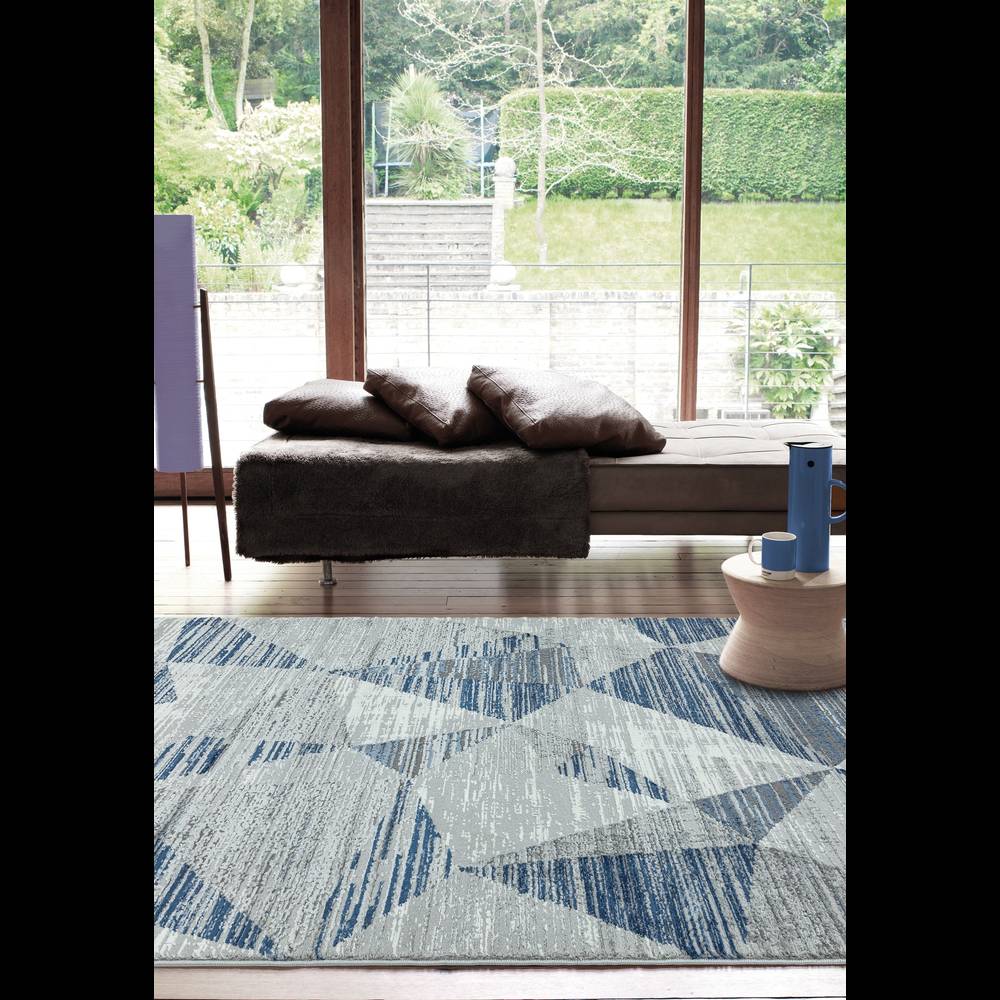 Orion OR14 Blocks Blue Rug