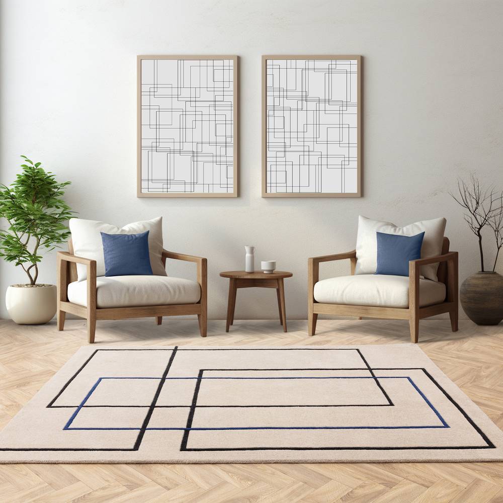 Reef RF19 Outline Blue Rug