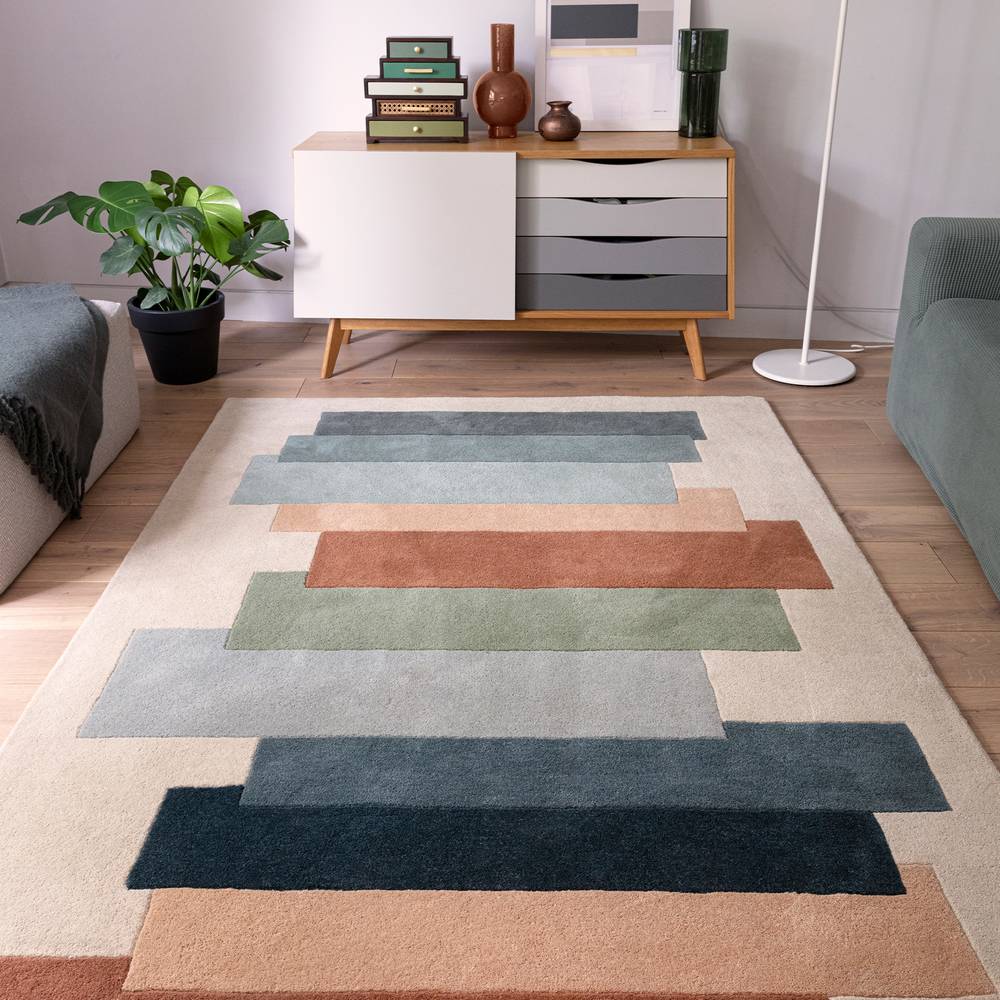 Reef RF32 Stacks Green Rug