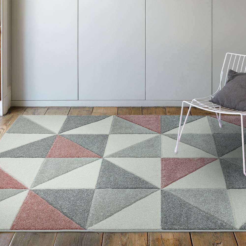 Sketch SK05 Cubic Pink Rug