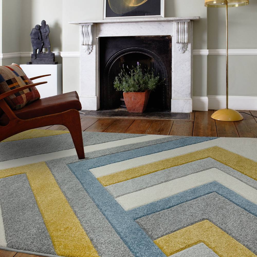 Sketch SK09 Linear Grey Multi Rug