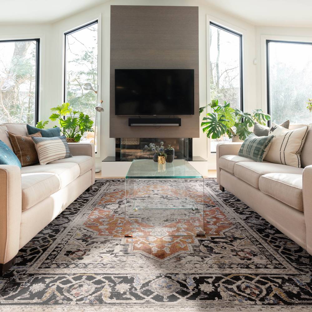 Sovereign Terracotta Medallion Rug