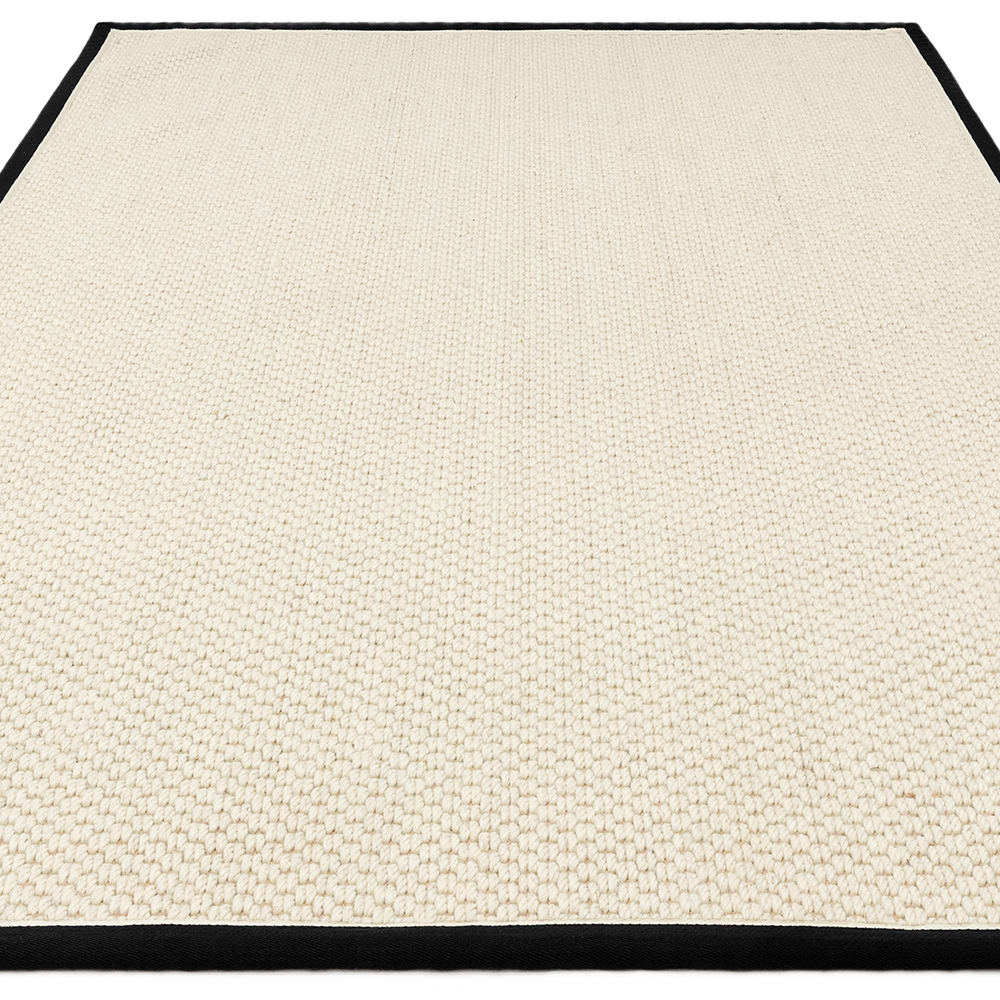 Korra Double Loop Charcoal Cream Rug